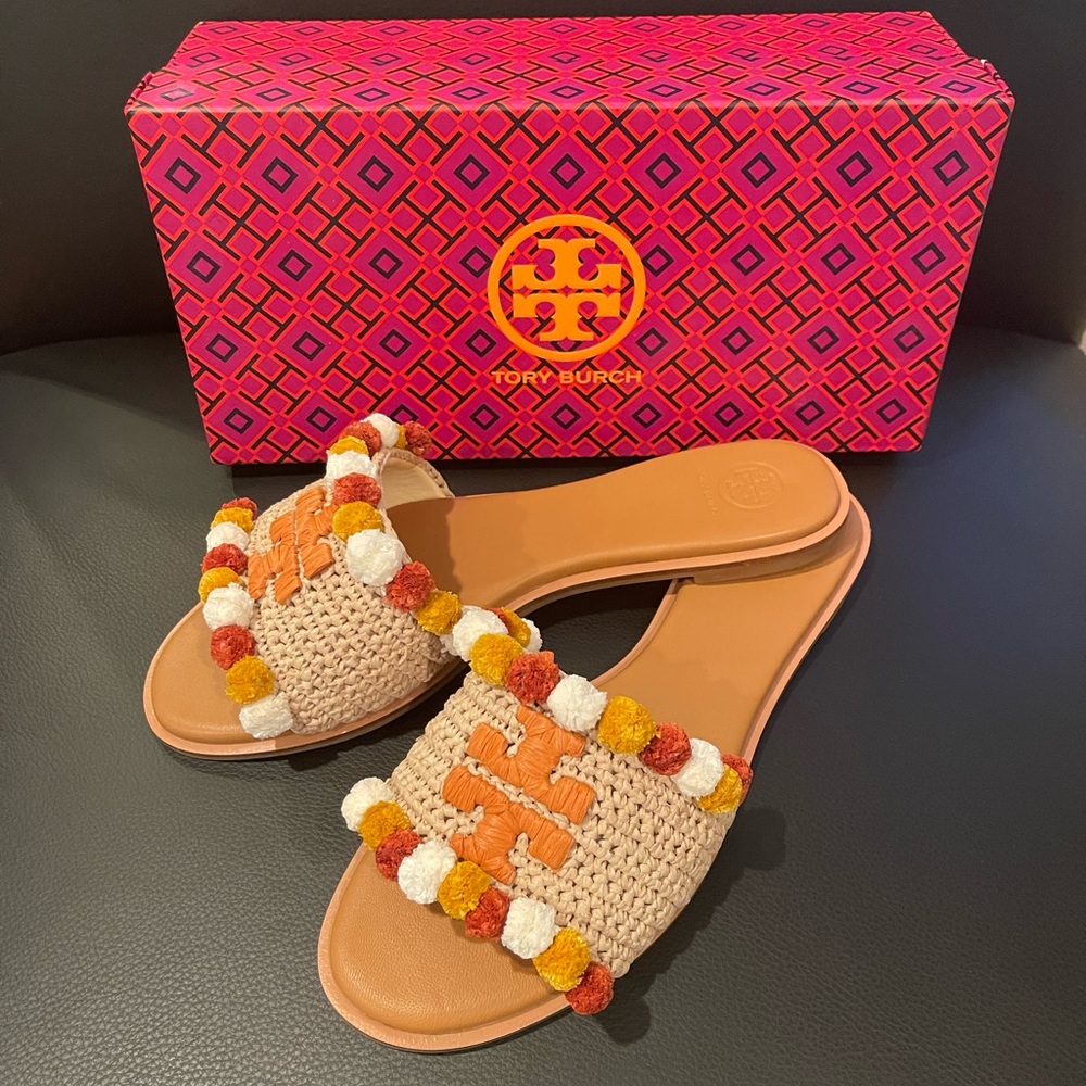Tory Burch Everly Slide Raffia